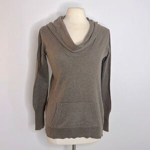 White + Warren Women's Organic Cotton Long Sleeve Hoodie Pullover Sweater Size S